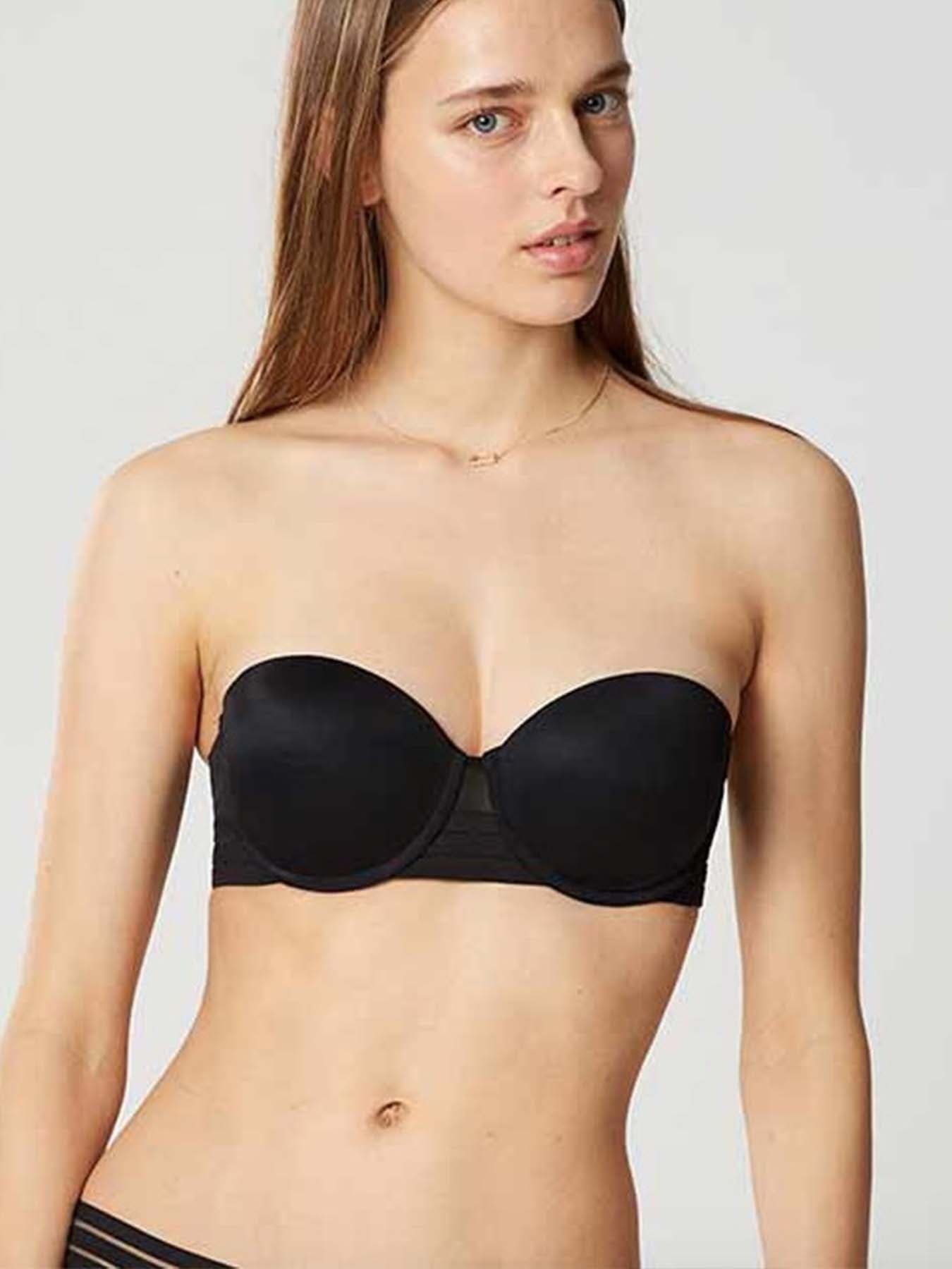 Maison Lejaby - Nufit- Trägerloser Bandeau-BH in schwarz