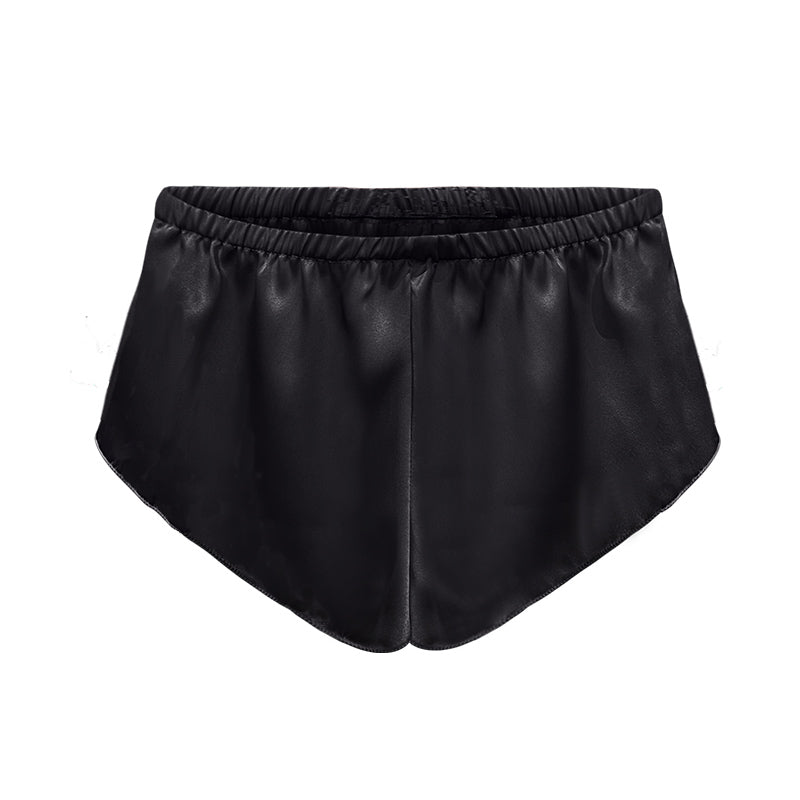 Bequemer Boxershort aus Seide in schwarz von fishbelly Lingerie - handmade in Berlin