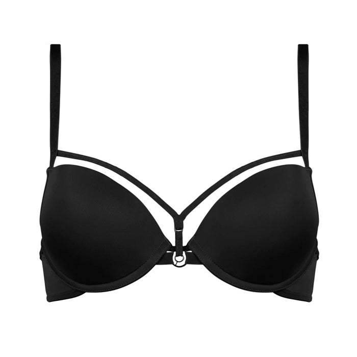 Schwarzer Push-UP-BH aus der Lingerie-Serie Space Odyssey von Marlies Dekkers - Produkt Vorderansicht