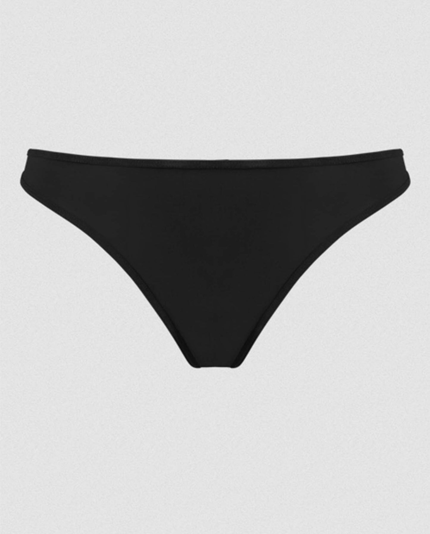 Marlies Dekkers - Space Odyssey 4 cm breiter String in schwarz mit raffinierter Rückendekoration -Vorderansicht Produkt