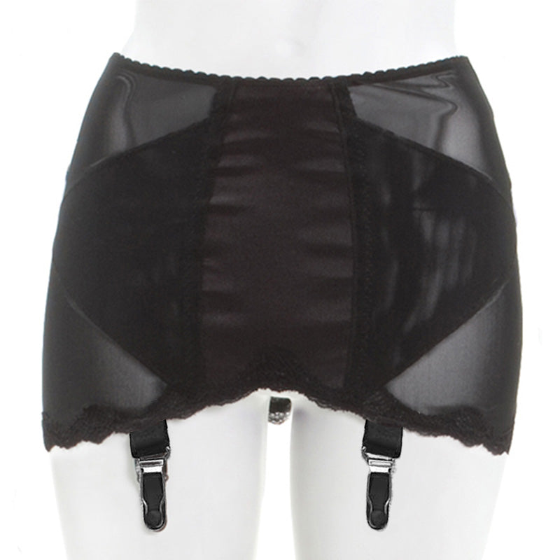 Black Garter Skirt in Vintage Style | handmade lingerie fishbelly Berlin Black Garter Skirt in Vintage Style | handmade lingerie fishbelly Berlin