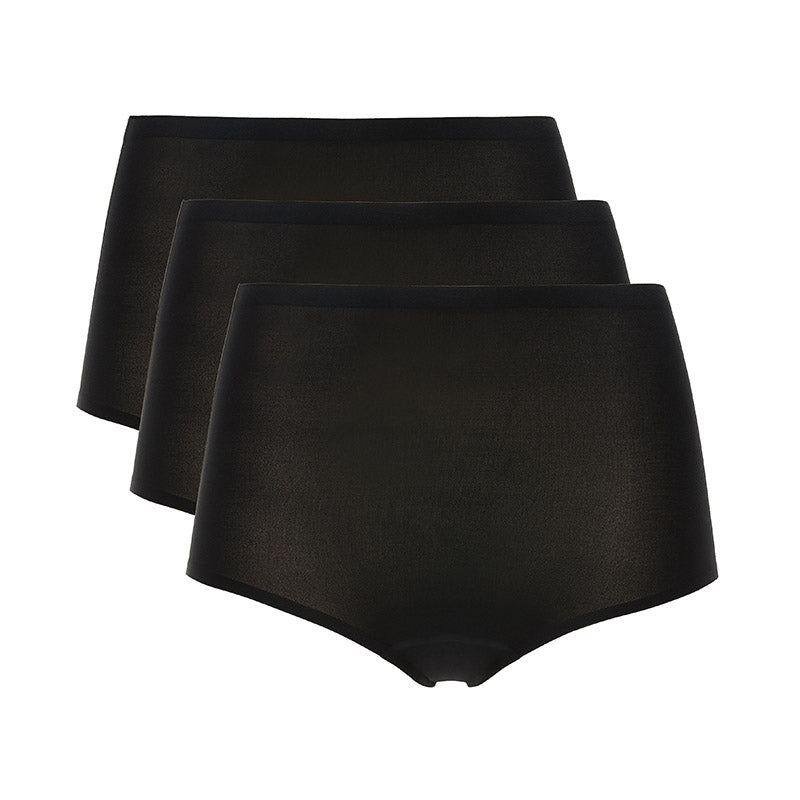 Schwarze Softstretch Taillenslips von Chantelle als 3-er Pack - Produktansicht