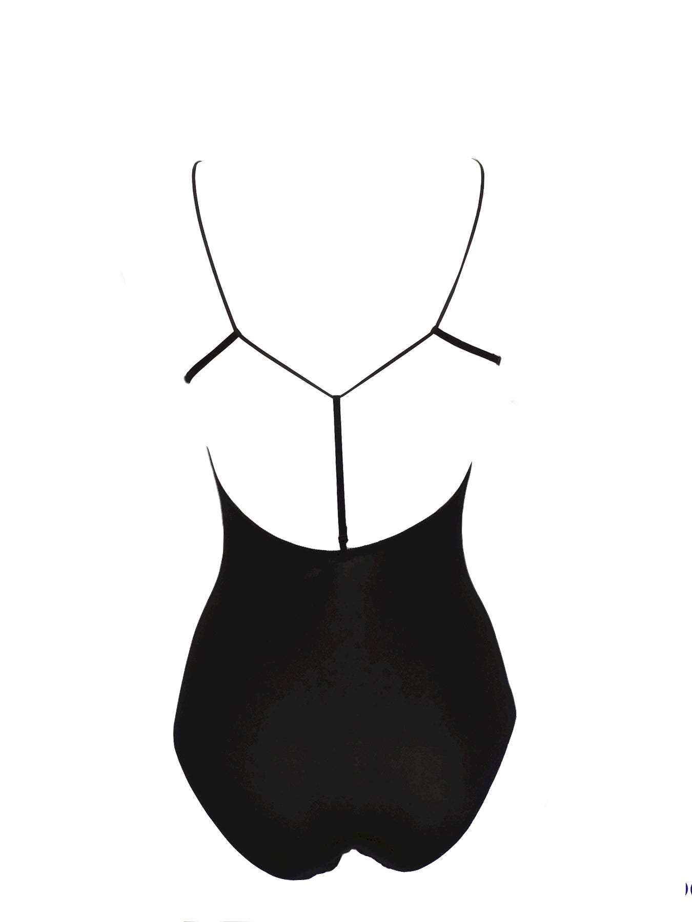 Schwarzer Bodysuit aus Modal Rückansicht| fishbelly handmade Lingerie